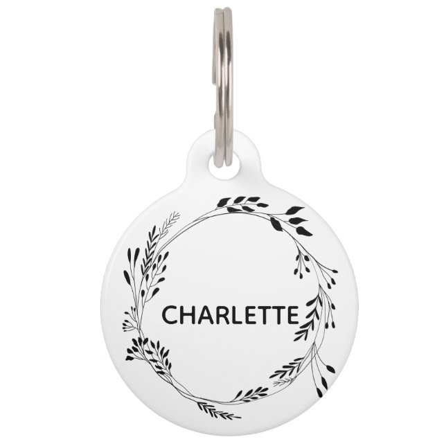 Dog Label Halsband Label Gepersonaliseerde Kat Lab Huisdierpenning (Voorkant)