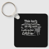 Dog Labrador Funny Hair Sleutelhanger (Voorkant)