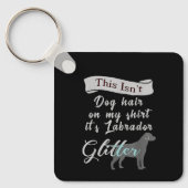 Dog Labrador Glitter funny Sleutelhanger (Voorkant)