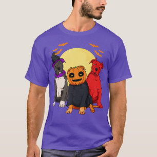 Dog Labrador Pumpkin Head Lazy Halloween Costume C T-shirt