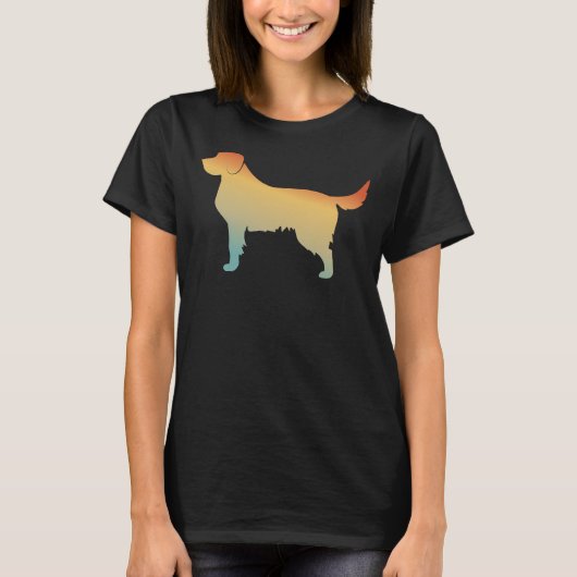 Dog Labrador Retriever Silhouette Masker T-shirt (Voorkant)