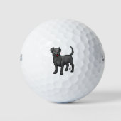 Dog - Labrador Retriever - zwart Golfballen (Voorkant)