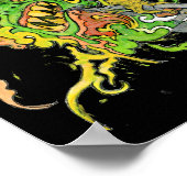 Dog Lady Draws Psychedelic Monster Poster (Hoek)