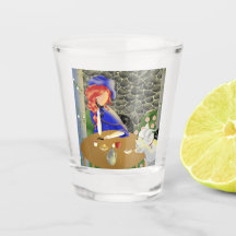 Dog & Lady in Café op Sunset