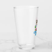 Dog Laying on Easter Eggs Glas (Rechts)