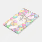 Dog Laying on Easter Eggs Post-it® Notes (Schuin)