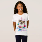 Dog Laying on Easter Eggs T-shirt (Voorkant volledig)