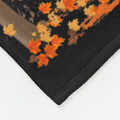 Dog Leaf Herfst Herfst Fietsen Fun Dachshund Lover Fleece Deken (Hoek)