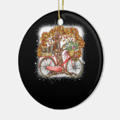 Dog Leaf Herfst Herfst Fietsen Funny Dachshund Pet Keramisch Ornament (Links)