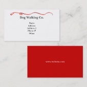 Dog Leash-Visitekaartje Visitekaartje (Voorkant / Achterkant)