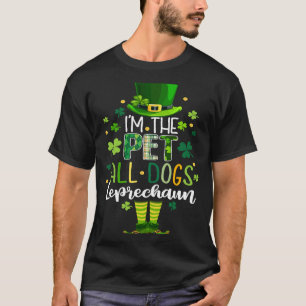 Dog Leprechaun Costume St Patricks Day Irish Kinde T-shirt