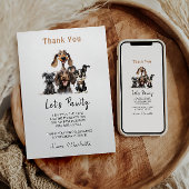 Dog Let's Pawty Birthday Bedankkaart