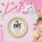 Dog Let's Pawty Birthday Papieren Bordje (Feest)
