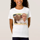 Dog Licking Baby's Ear T-shirt (Voorkant)