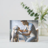 Dog-liefde Briefkaart (Staand voorkant)