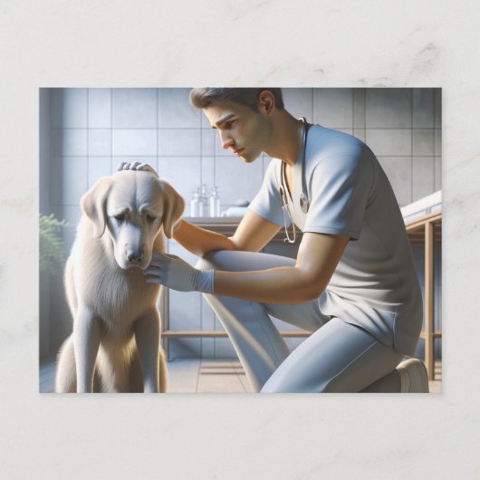 Dog-liefde Briefkaart (Voorkant)