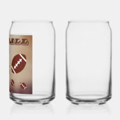 Dog Liefde Spelen football Blikvorm Glas (Links)