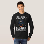 Dog  Life Goal Pet My Cocker Spaniel Dog T-shirt (Voorkant volledig)