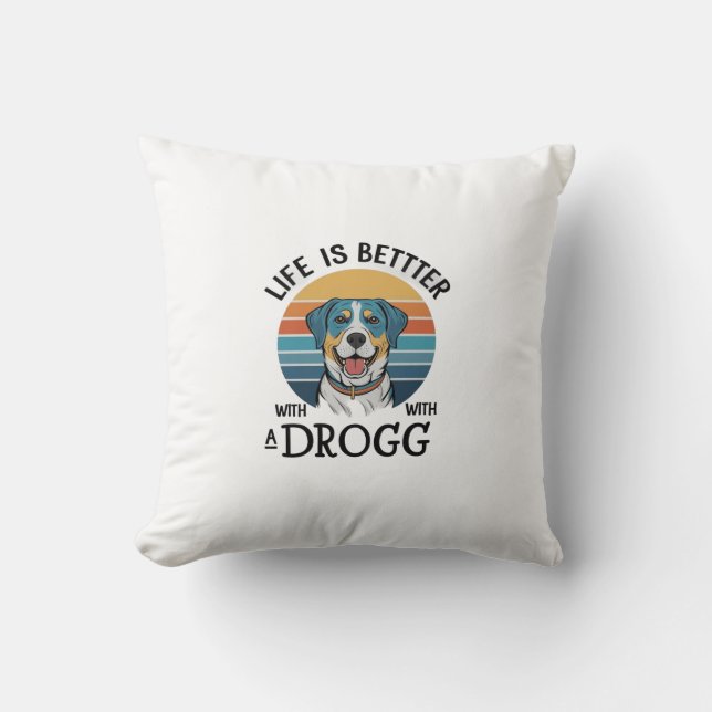 Dog Life Pillow Kussen (Voorkant)