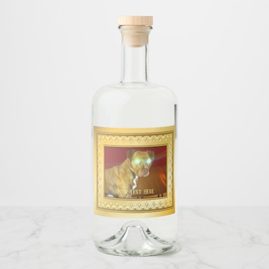 Dog Liquor Label Likeurfles Etiket (Voorkant)