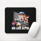 Dog Lives Problem Grappig 2024 Hond Stemmen Trump Muismat (Met muis)
