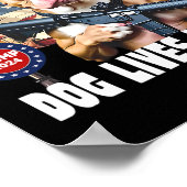 Dog Lives Problem Grappig 2024 Hond Stemmen Trump Poster (Hoek)