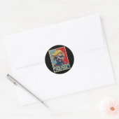 Dog Lives Problem Trump heeft Trump President 2024 Ronde Sticker (Envelop)