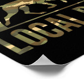 Dog Local Boy Hunting Dog Camo Southern Country Pr Poster (Hoek)