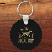 Dog Local Boy Hunting Dog Camo Southern Country Pr Sleutelhanger (Voorkant)