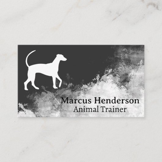 Dog Logo | Background Texture Visitekaartje (Voorkant)