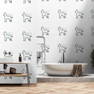 DOG LOGO BEHANG