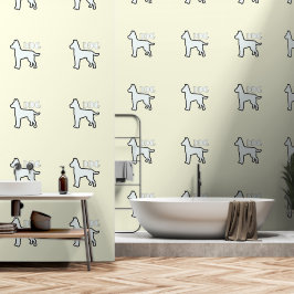 DOG Logo Bord geel Behang