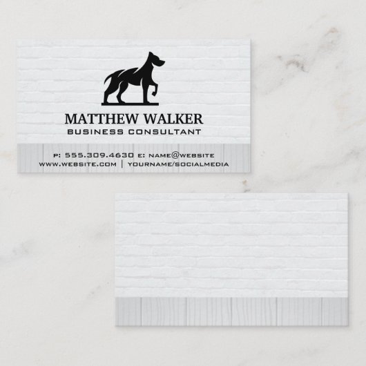 Dog Logo Visitekaartje (Voorkant / Achterkant)