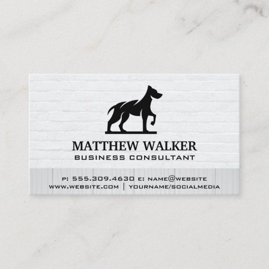 Dog Logo Visitekaartje (Voorkant)