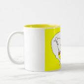 Dog lolling, mijn beste vriend tweekleurige koffiemok (Links)