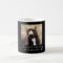 Dog Loss Pet Memorial Foto zwart gepersonaliseerd 