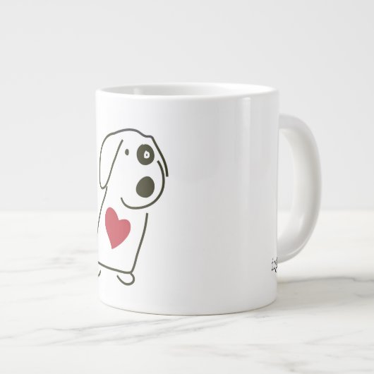 Dog Love - Coffee Mok (Voorkant rechts)