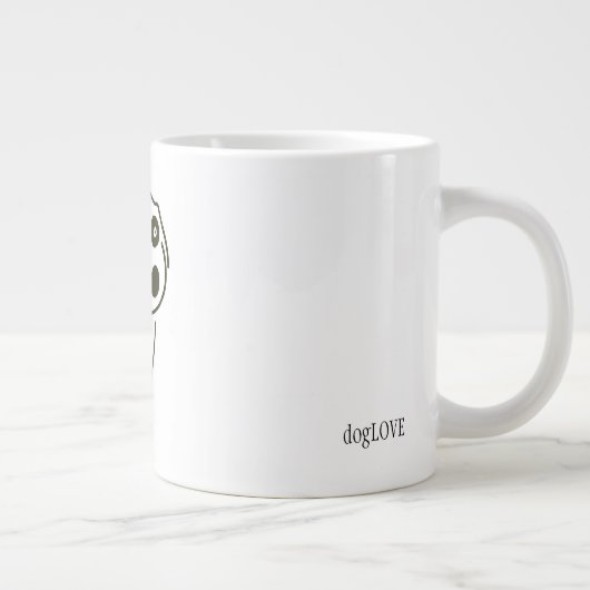 Dog Love - Coffee Mok (Rechts)