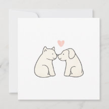 Dog Love Flat Card