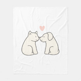 Dog Love Fleece Deken