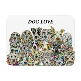 Dog Love Flexible Photo Magnet Magneet