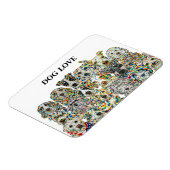 Dog Love Flexible Photo Magnet Magneet (Linkerzijde)
