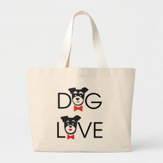 Dog Love Grote Tote Bag
