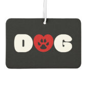 Dog Love Heart Air Freshener Luchtverfrisser (Achterkant)