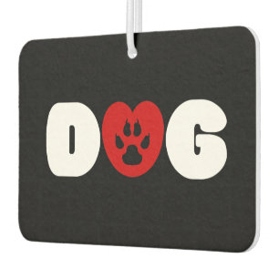 Dog Love Heart Air Freshener Luchtverfrisser