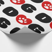 Dog Love Heart Cadeaupapier (Hoek)