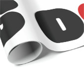 Dog Love Heart Cadeaupapier (Rol Hoek)