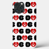 Dog Love Heart Case-Mate iPhone Case (Achterkant)