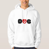 Dog Love Heart Hoodie (Voorkant)