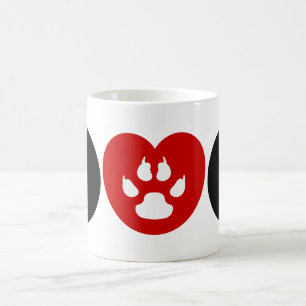 Dog Love Heart Koffiemok